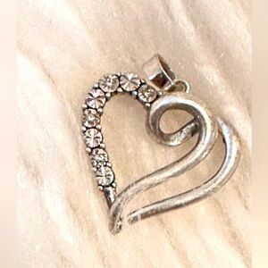Elegant Silver Heart Pendant